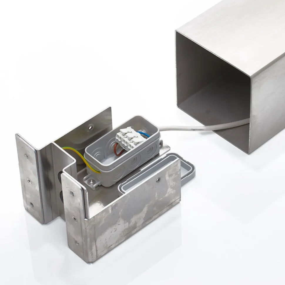 Veilampe Linus i stål