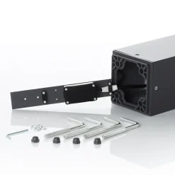 Veilampe Onze med moderne design, i mørkegrått