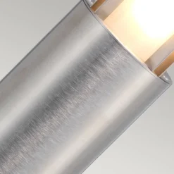 Veilampe Paignton av rustfritt stål, sølv