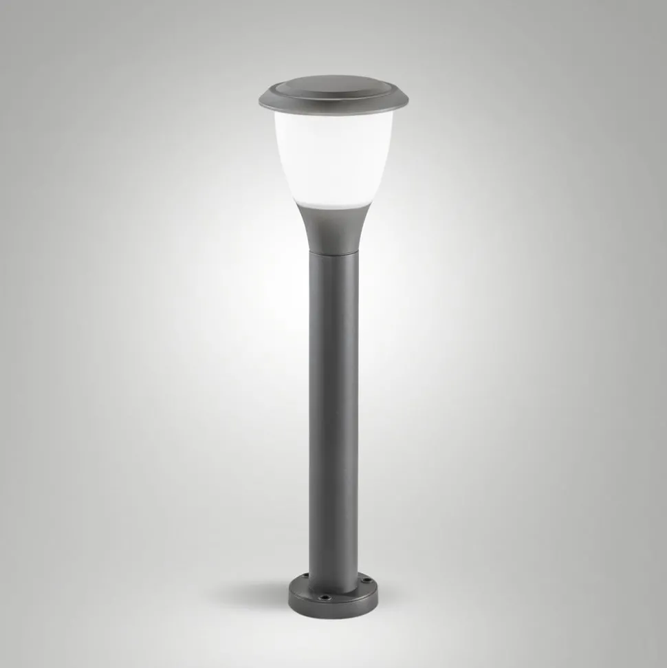 Veilampe Thiago, 60 cm, mørkegrå, metall, E27, IP65