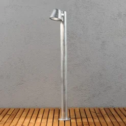 Veilampe Trieste av stål, galvanisert