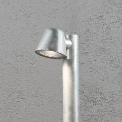 Veilampe Trieste av stål, galvanisert