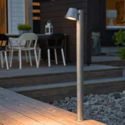 Veilampe Trieste av stål, galvanisert