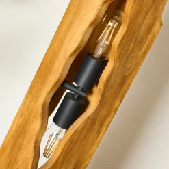 Venus gulvlampe, brun, høyde 141 cm, tre, 4 lys, 4-lamper