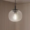 Vibe pendellampe, klart glass, Ø 20 cm