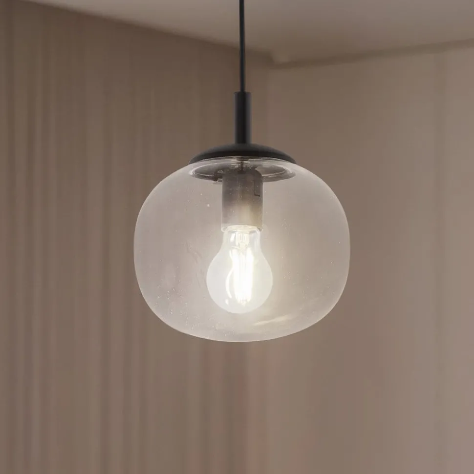 Vibe pendellampe, klart glass, Ø 20 cm