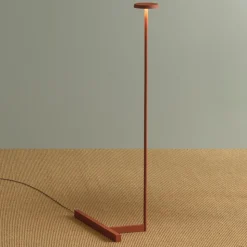 Vibia Flat LED-gulvlampe høyde 100 cm terrakotta