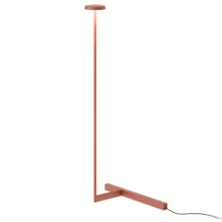 Vibia Flat LED-gulvlampe høyde 100 cm terrakotta