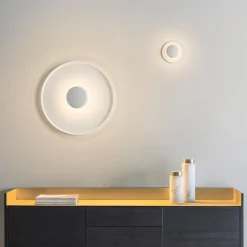 Vibia Top LED-vegglampe Ø 60 cm hvit