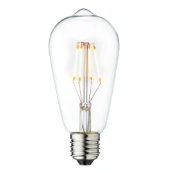 Vintage LED-pære, E27, 3,5 W, 2200 K, klar, dimbar
