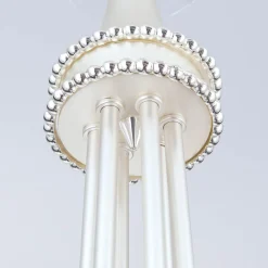 VIOLETTA lysekrone i sølv med seks lys