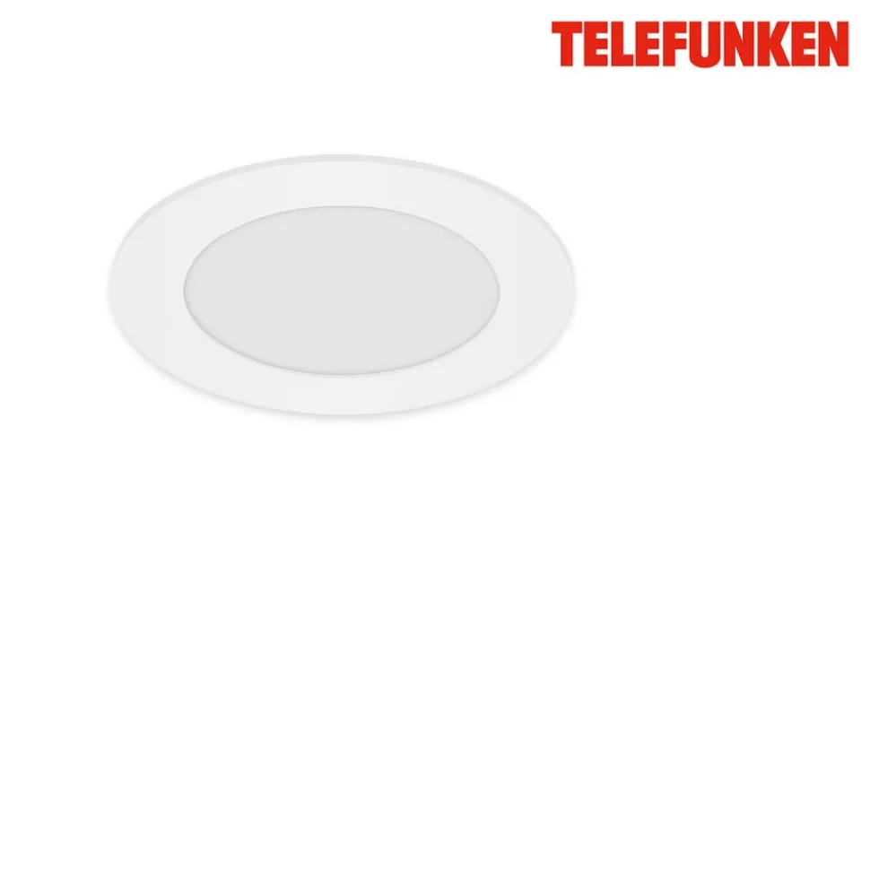 Virgo innfelt LED-lampe, RGBW, hvit, Ø 12 cm