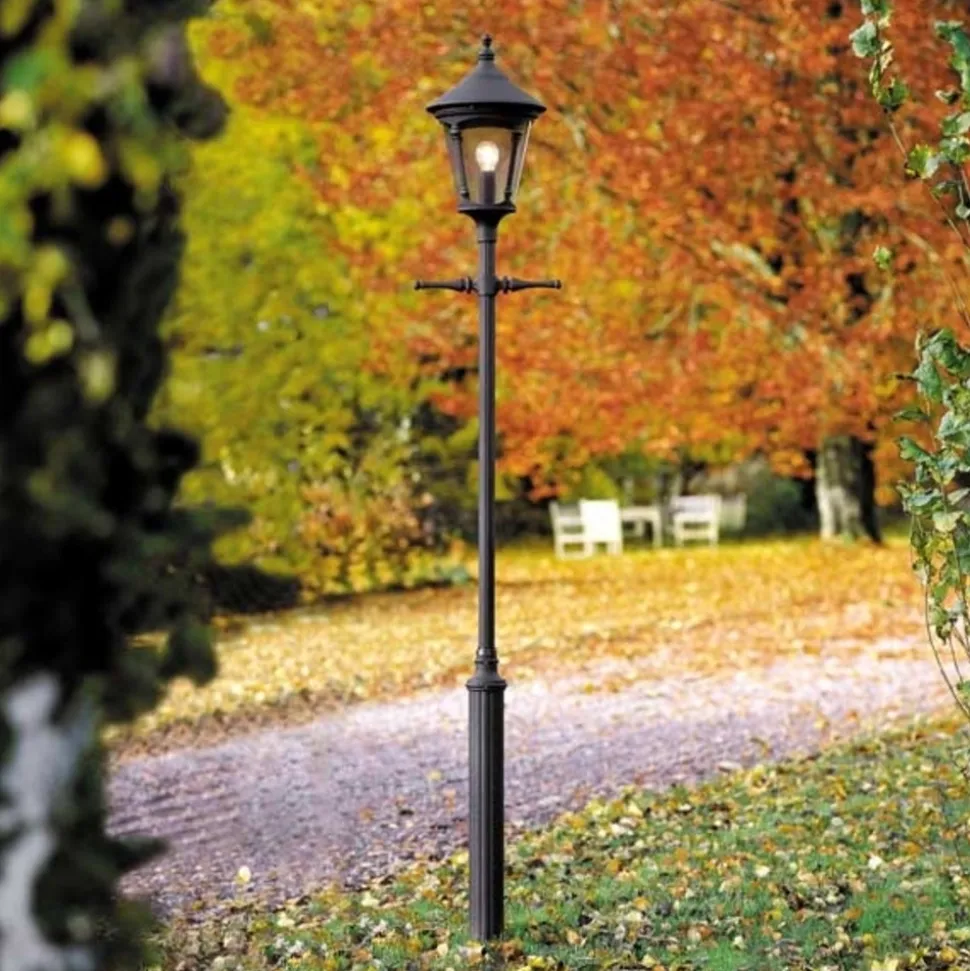 Virgo stolpelampe, 1-lampe, matt svart