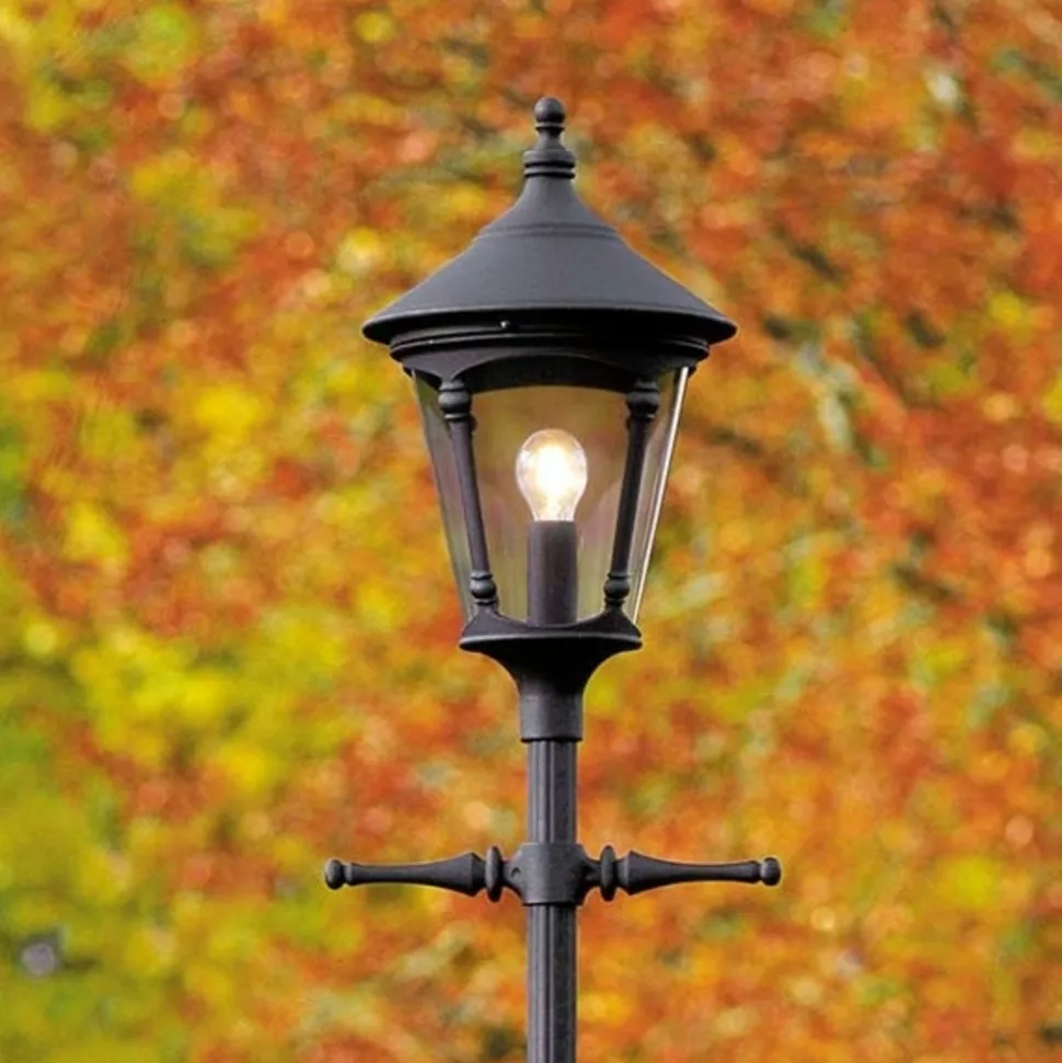 Virgo stolpelampe, 1-lampe, matt svart