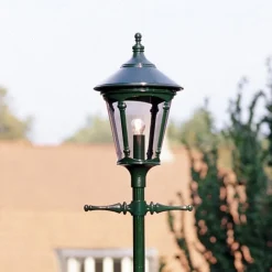 Virgo stolpelampe, 1-lampe, mørkegrønn