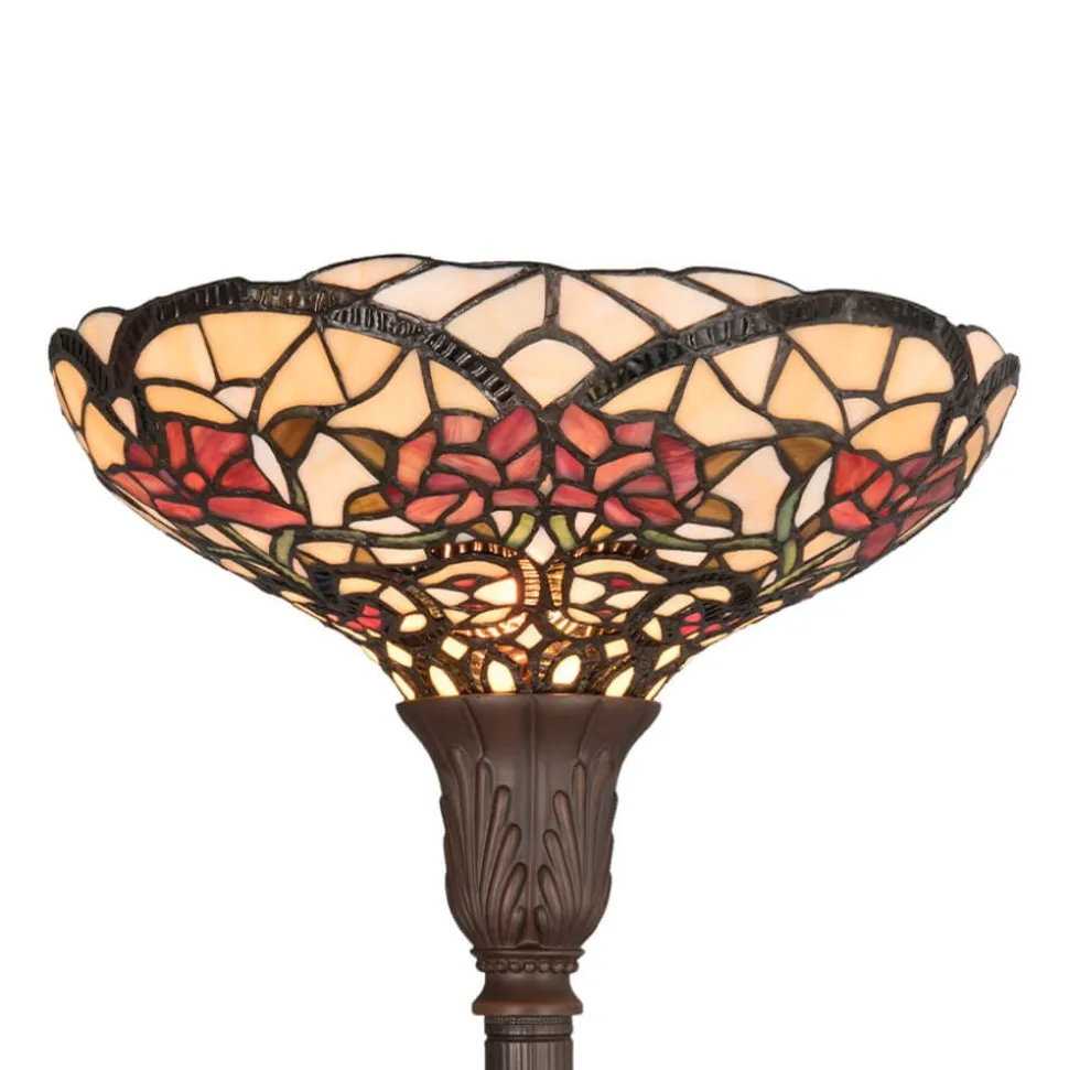 Vårlig stålampe Kayla i Tiffany-stil