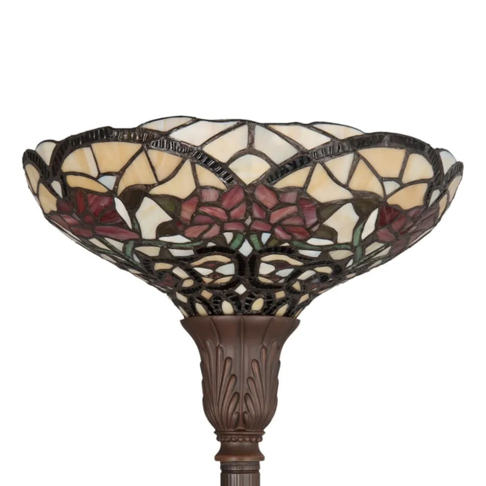 Vårlig stålampe Kayla i Tiffany-stil