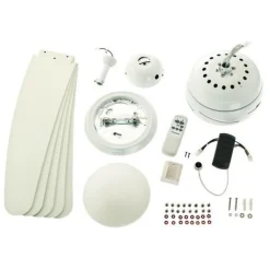 Westinghouse Bendan - Vifte med fem vinger, hvit