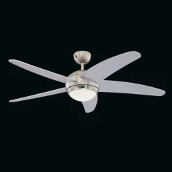 Westinghouse Bendan vifte med lys, sølv