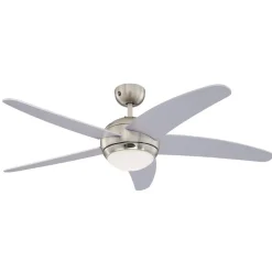 Westinghouse Bendan vifte med lys, sølv