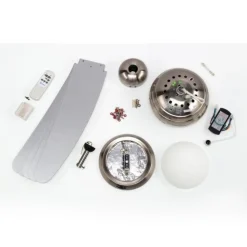 Westinghouse Bendan vifte med lys, sølv