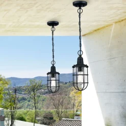 Westinghouse Crestview utendørs hengelampe, bur