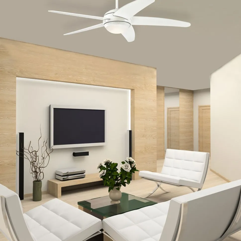 Westinghouse LED-takvifte Bendan, hvit, stillegående