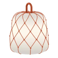 WEVER & DUCRÉ lampeskjerm Costa 2.0, oransje, tau, Ø 28 cm