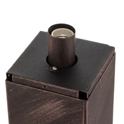 Whitney-sokkelampe, rustfarget