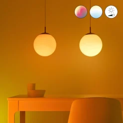 WiZ A60 LED-pære matt WiFi E27 8,5W RGBW sett med 2 stk