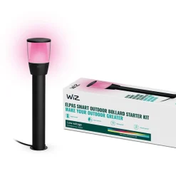 WiZ Elpas LED-vegglampe svart RGBW Starter Set