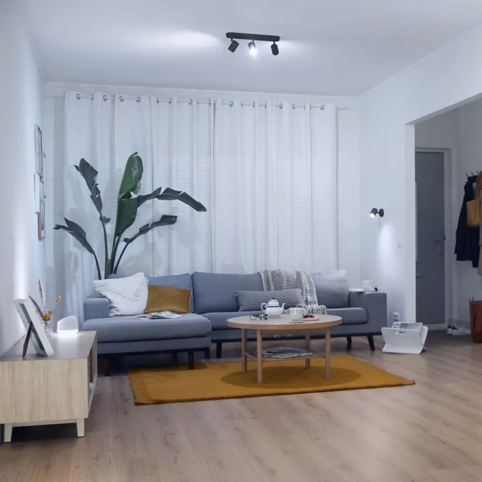 WiZ Imageo LED-spot med 3 lys 2 700-6 500 K, sort