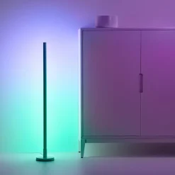 WiZ LED-gulvlampe Pole, justerbar i hvitt og farger