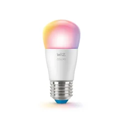 WiZ P45 LED-pære E27 4,9 W dråpe satinert RGBW