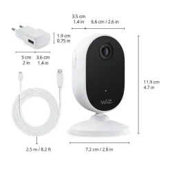 WiZ Starter Kit for innendørs sikkerhetskameraer med 3 x E27