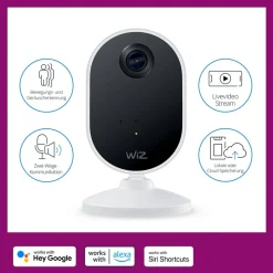 WiZ Starter Kit for innendørs sikkerhetskameraer med 3 x E27