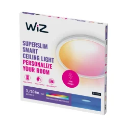 WiZ SuperSlim LED-taklampe RGBW Ø54cm hvit