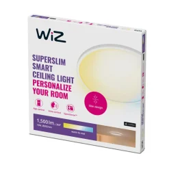 WiZ SuperSlim LED-taklampe CCT Ø29cm hvit