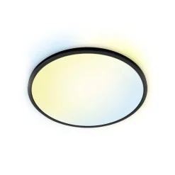 WiZ SuperSlim LED-taklampe CCT Ø55cm svart