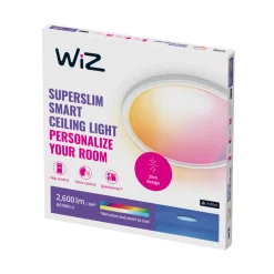 WiZ SuperSlim LED-taklampe RGBW Ø42cm hvit