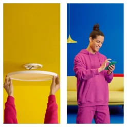 WiZ SuperSlim LED-taklampe RGBW Ø42cm hvit