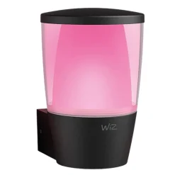 WiZ utendørs LED-vegglampe Elpas RGBW, svart