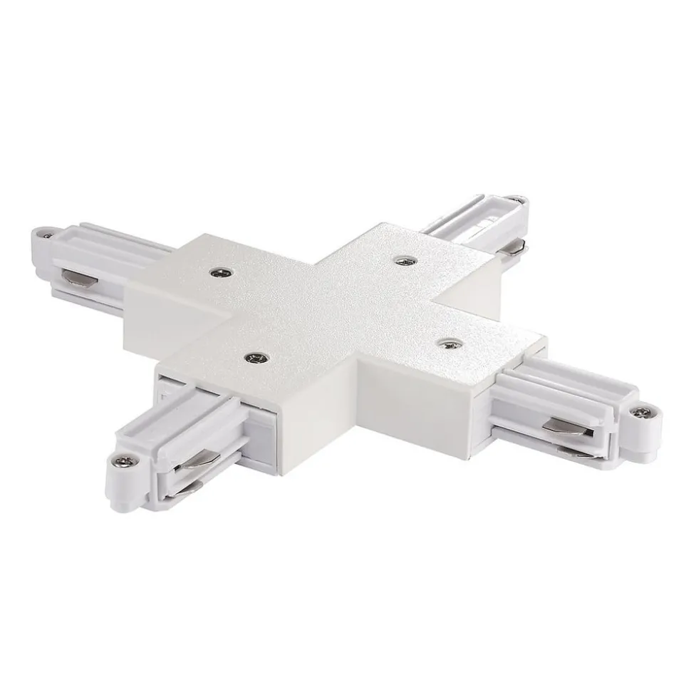 X-kobling for strømskinne Link, hvit