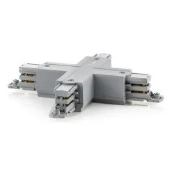 X-kontakt 3-faset strømskinne Noa, grå