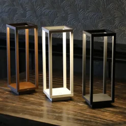 Zafferano Home LED-batteri-lykt IP54 mørkegrå