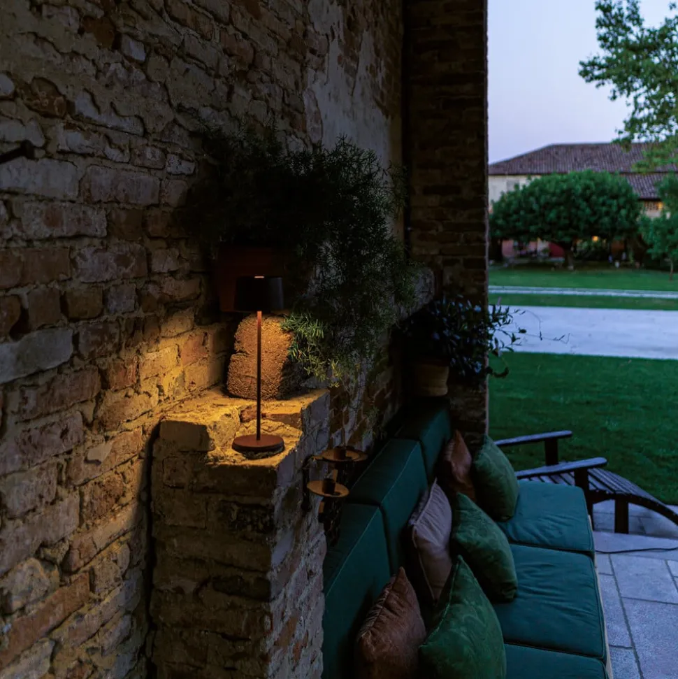 Zafferano Olivia 3K bordlampe IP65 corten