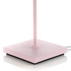 Zafferano Poldina LED-bordlampe, oppladbart batteri, matt, rosa