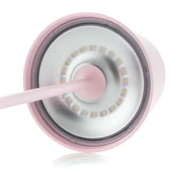 Zafferano Poldina LED-bordlampe, oppladbart batteri, matt, rosa