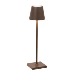 Zafferano Poldina mikro oppladbar lampe IP65 corten