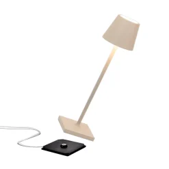 Zafferano Poldina mikro oppladbar lampe IP65 sand